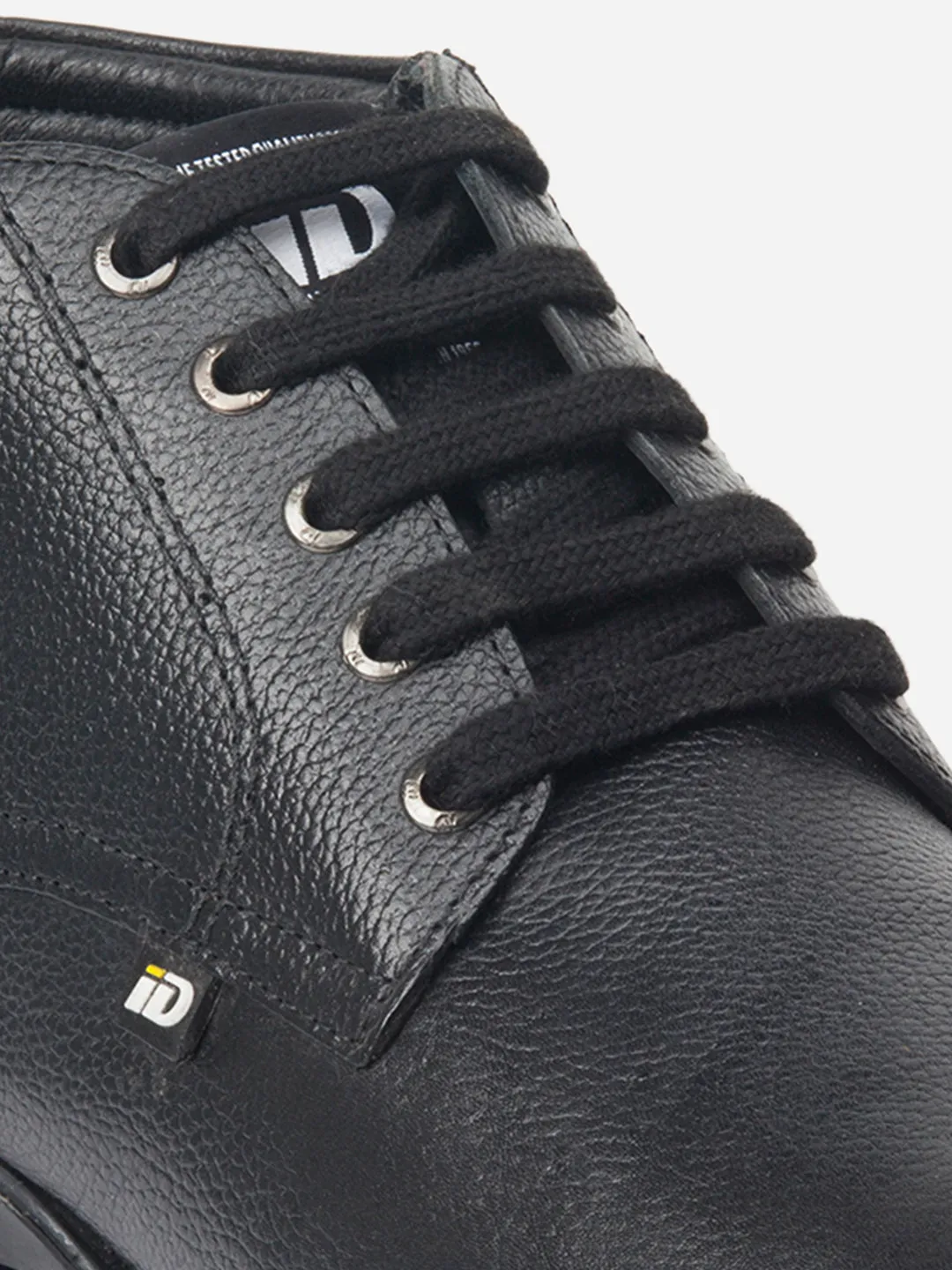 Mens Durable Black Leather Boots (ID1073)