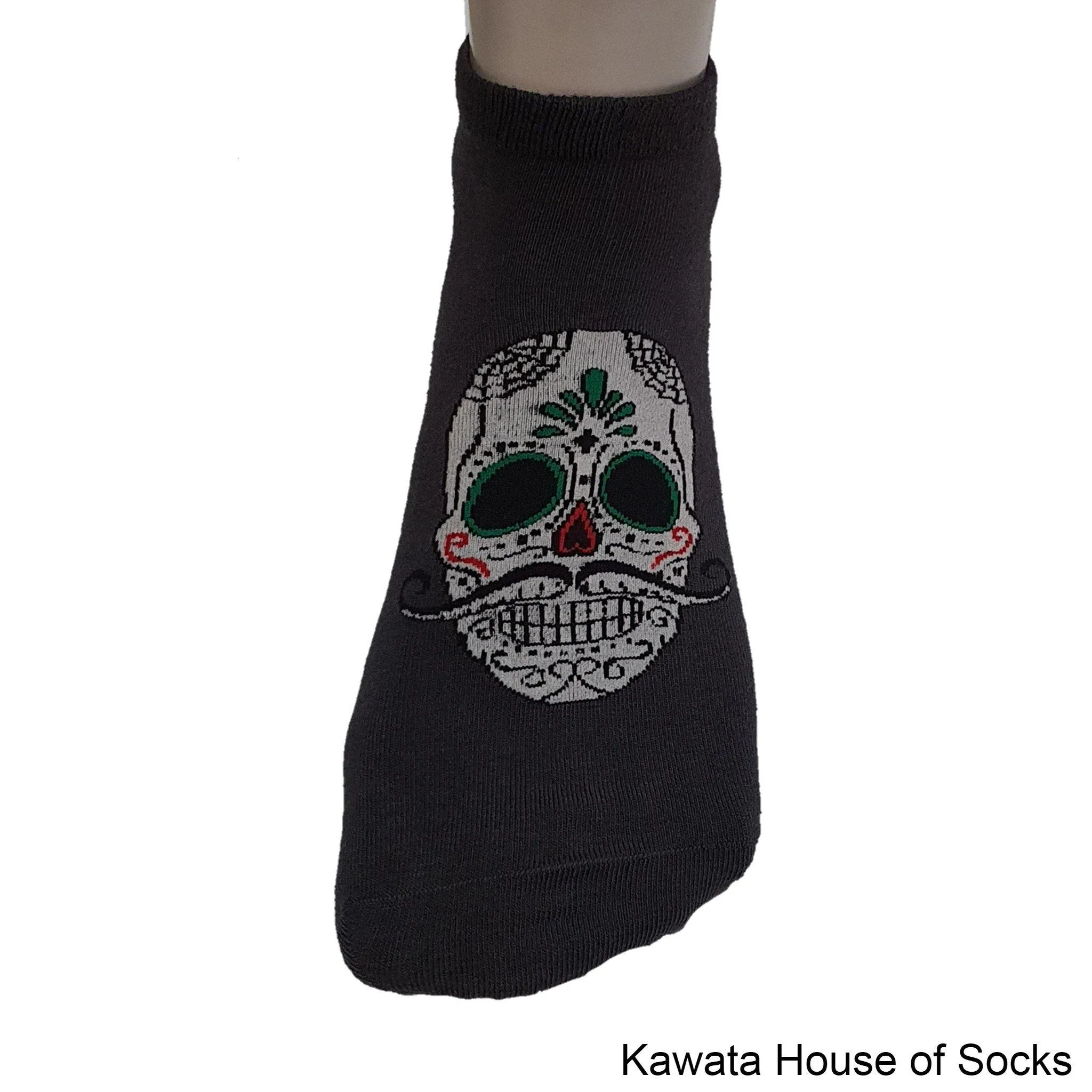 Men Skull Cotton Ankle Socks