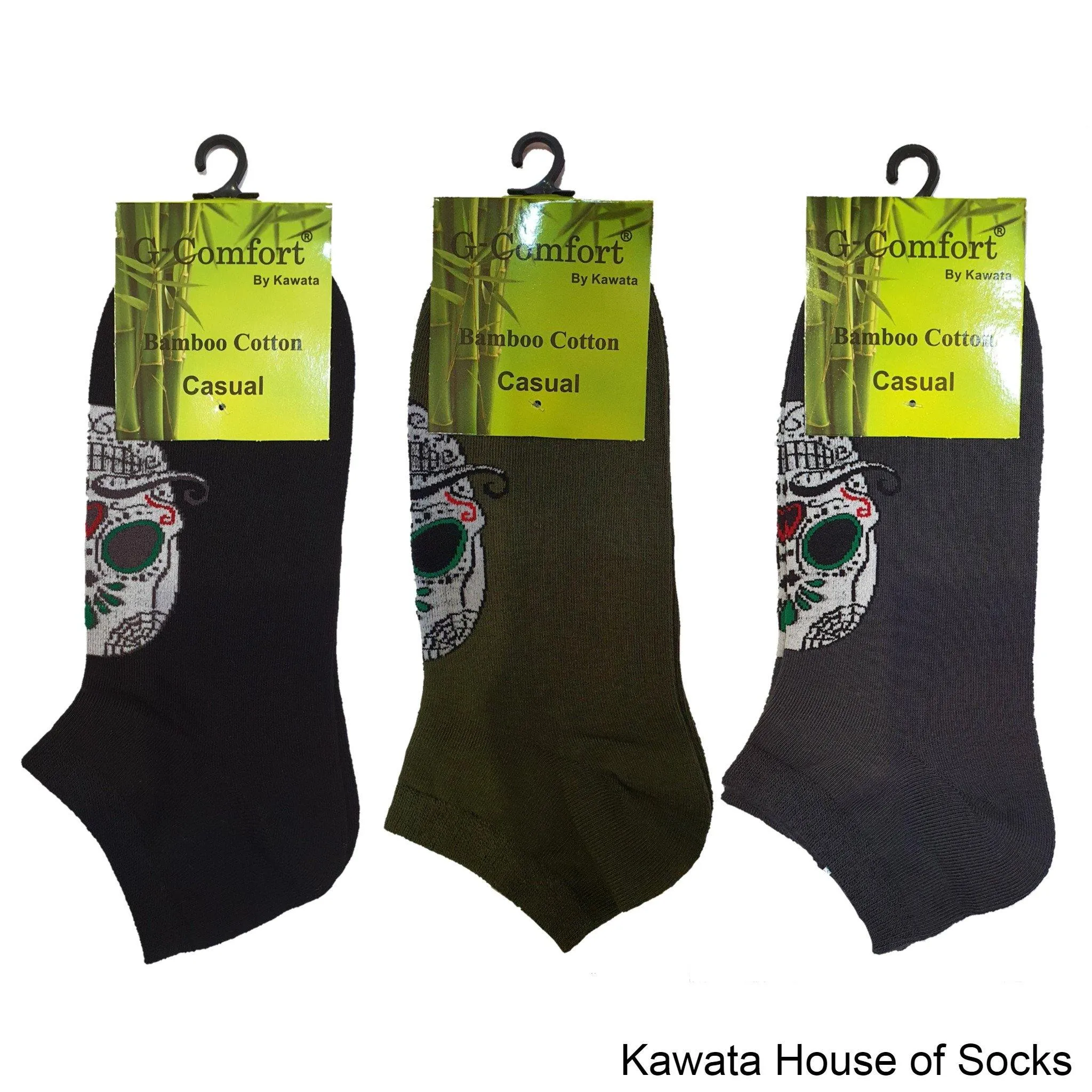 Men Skull Cotton Ankle Socks