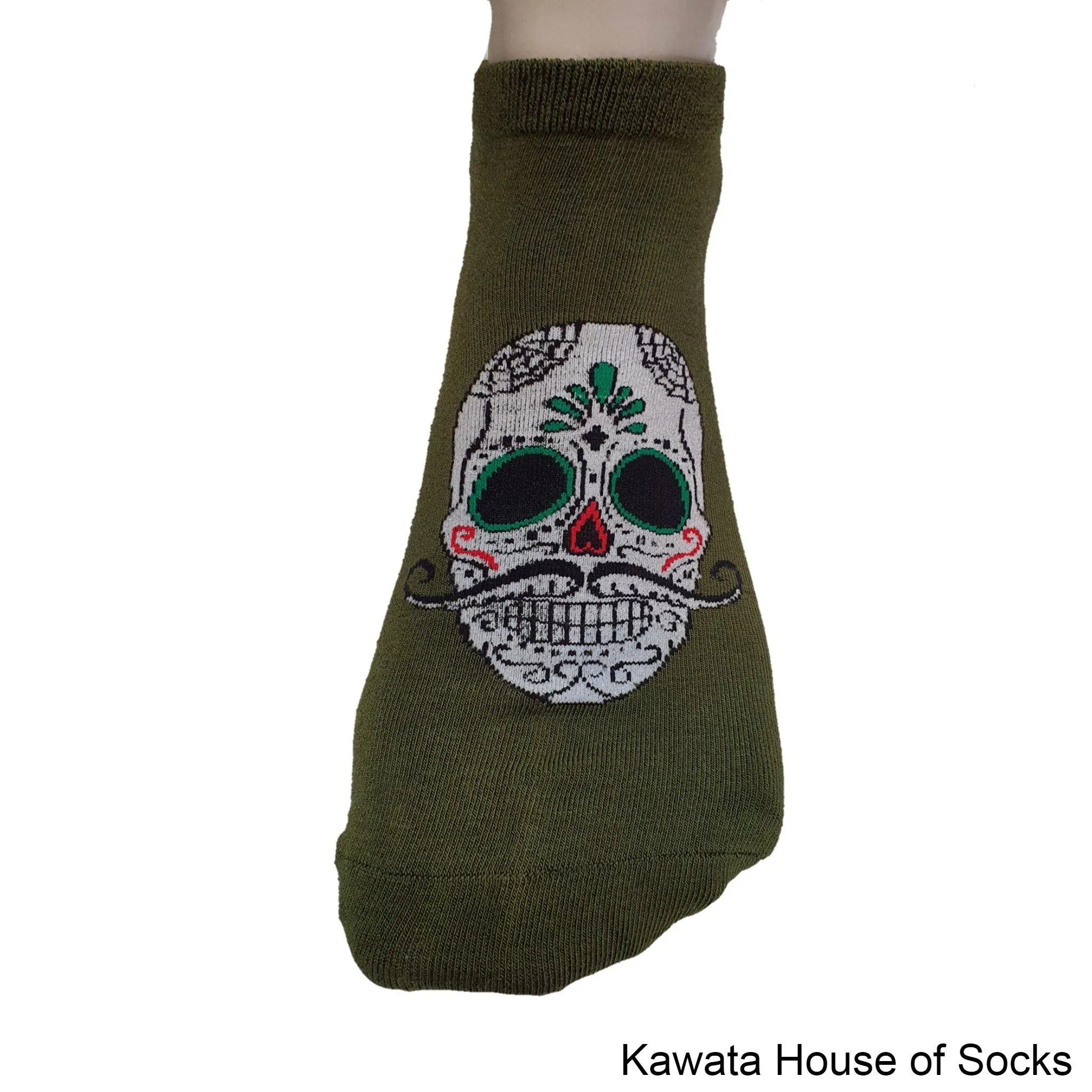 Men Skull Cotton Ankle Socks