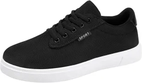 Men's Canvas Fashion Sneaker Low Top Shoes Classic Men's Canvas Sneakers Comfortable Walking Casual Lace up Tennis Shoes