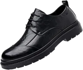 Mens Derby Shoes Leather Modern Leather Business Casual Scale Pattern Comfort Formal Shoes Fashion Breathable Prom Business Wedding Dress Shoes Wedding(10)
