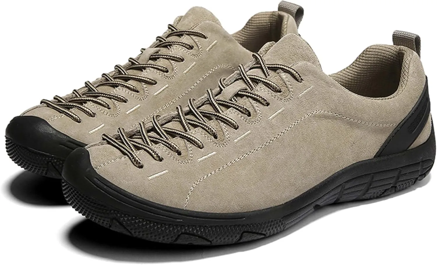 Men's Fashion Genuine Leather Suede Walking Shoes,Genuine Leather Low Top Flat Men's Casual Shoes,Driving Shoes,Men's Casual Sneakers,Toe Crash Protection