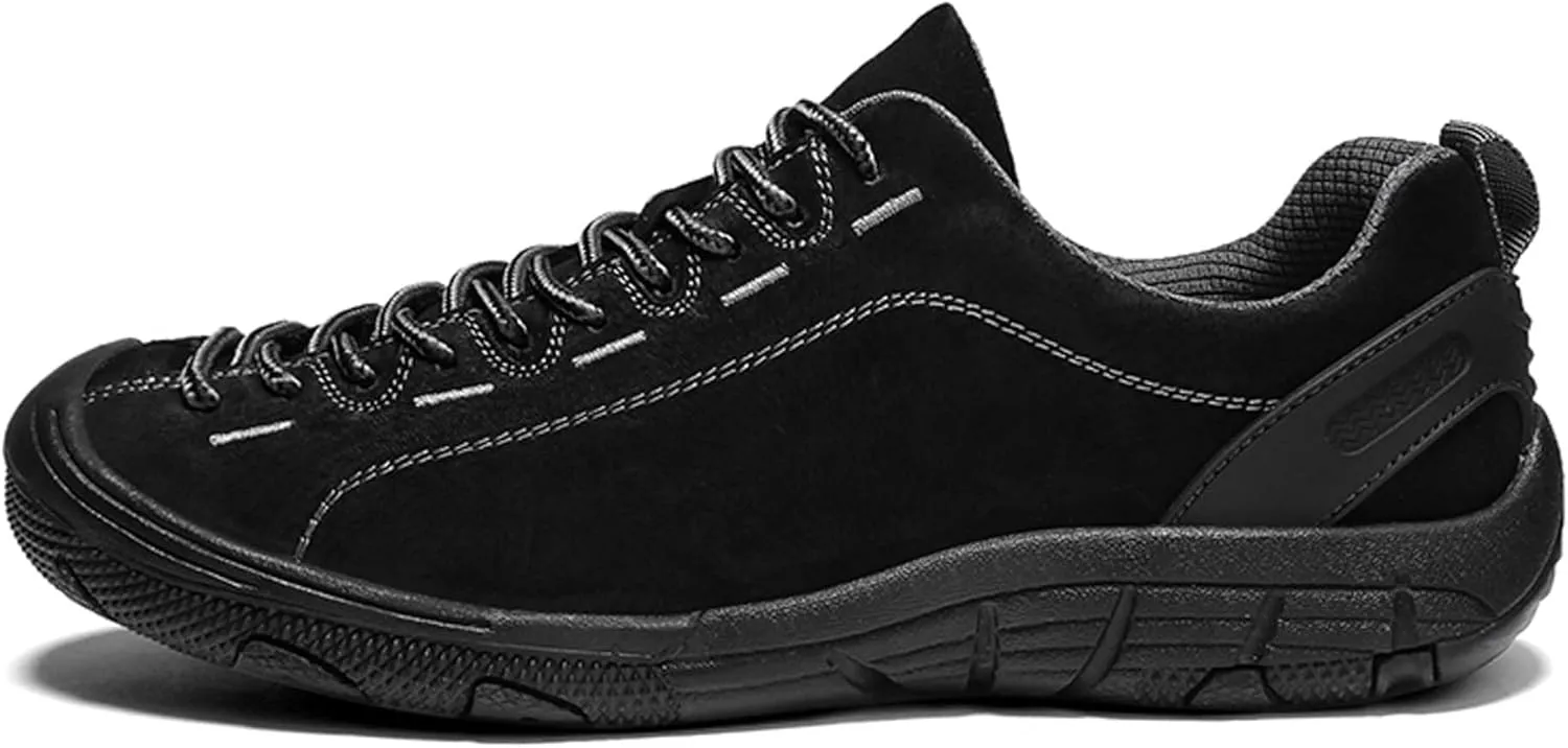 Men's Fashion Genuine Leather Suede Walking Shoes,Genuine Leather Low Top Flat Men's Casual Shoes,Driving Shoes,Men's Casual Sneakers,Toe Crash Protection