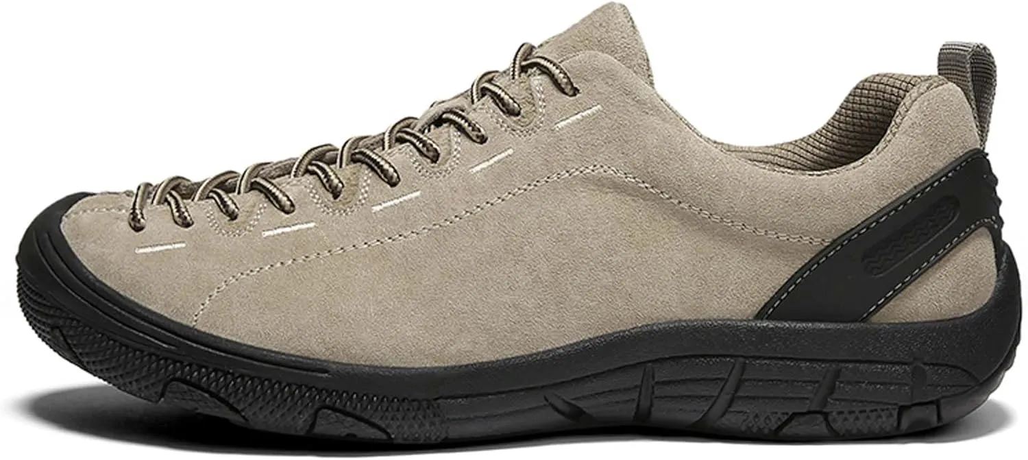 Men's Fashion Genuine Leather Suede Walking Shoes,Genuine Leather Low Top Flat Men's Casual Shoes,Driving Shoes,Men's Casual Sneakers,Toe Crash Protection