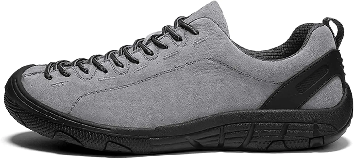 Men's Fashion Genuine Leather Suede Walking Shoes,Genuine Leather Low Top Flat Men's Casual Shoes,Driving Shoes,Men's Casual Sneakers,Toe Crash Protection