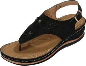 Mens Flip Flops Orthopedic Sandals for Women Adjustable Orthotic Thong Sandals with Arch Support Platform Flip Flops