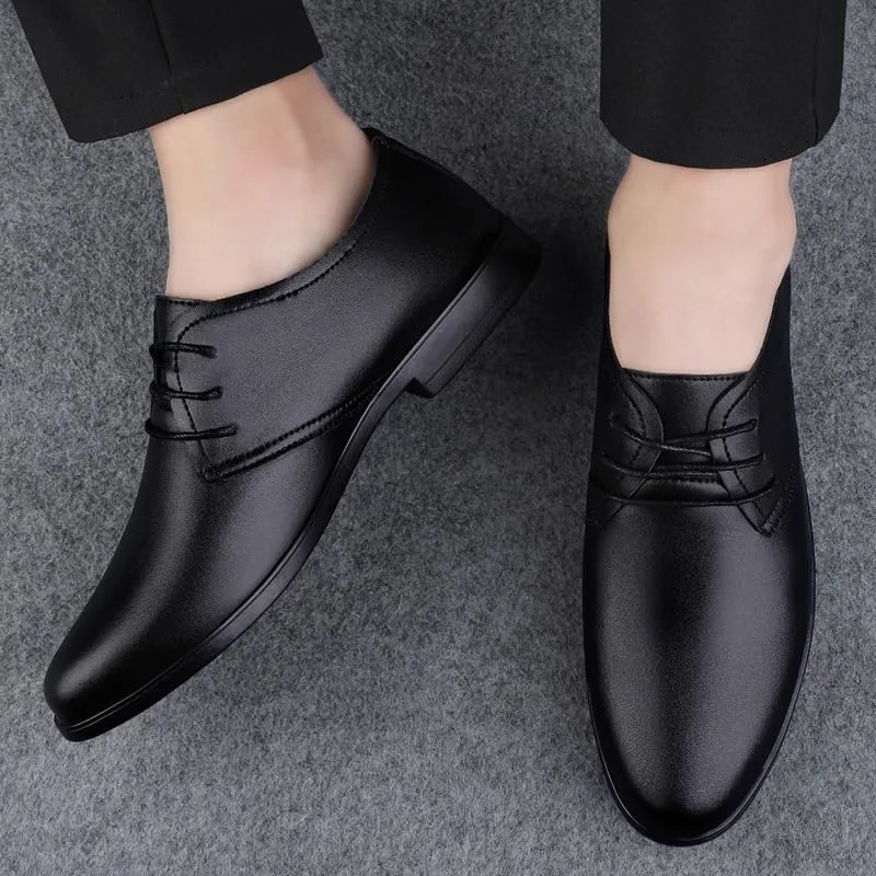 Men's Genuine Leather Patent Oxford Dress Shoes - Classic Formal Tuxedo Derby Shoes