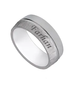 Name Engraved Men Ring