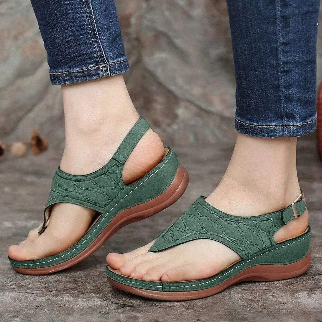 Orthopedic Sandals Women Wide Width Orthotic Flip Flops for Women Beach Women Walking Sandals Comfortable Orthotic Plantar Fasciitis Slippers Women High Arch Heel Support Indoor Womens Travel Sandals