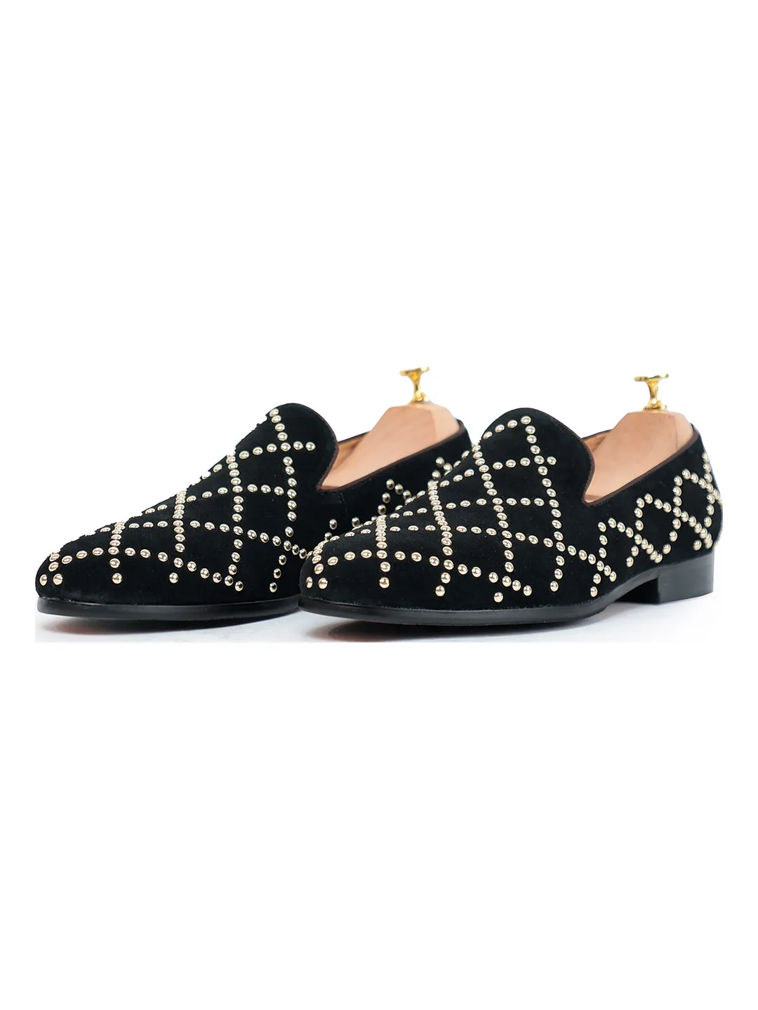 Rocky Studded Black Slip on