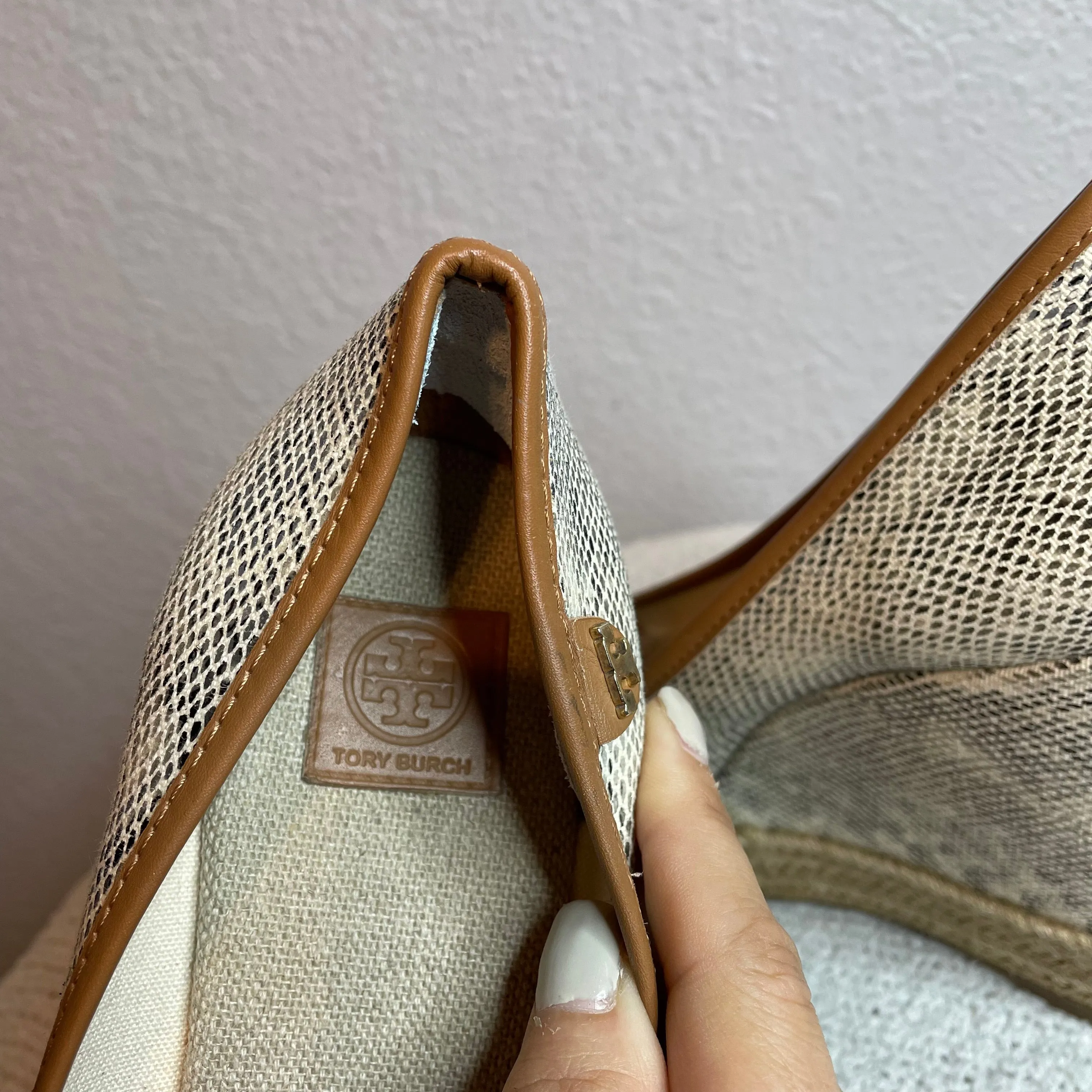 Snakeskin Open Toe Wedge