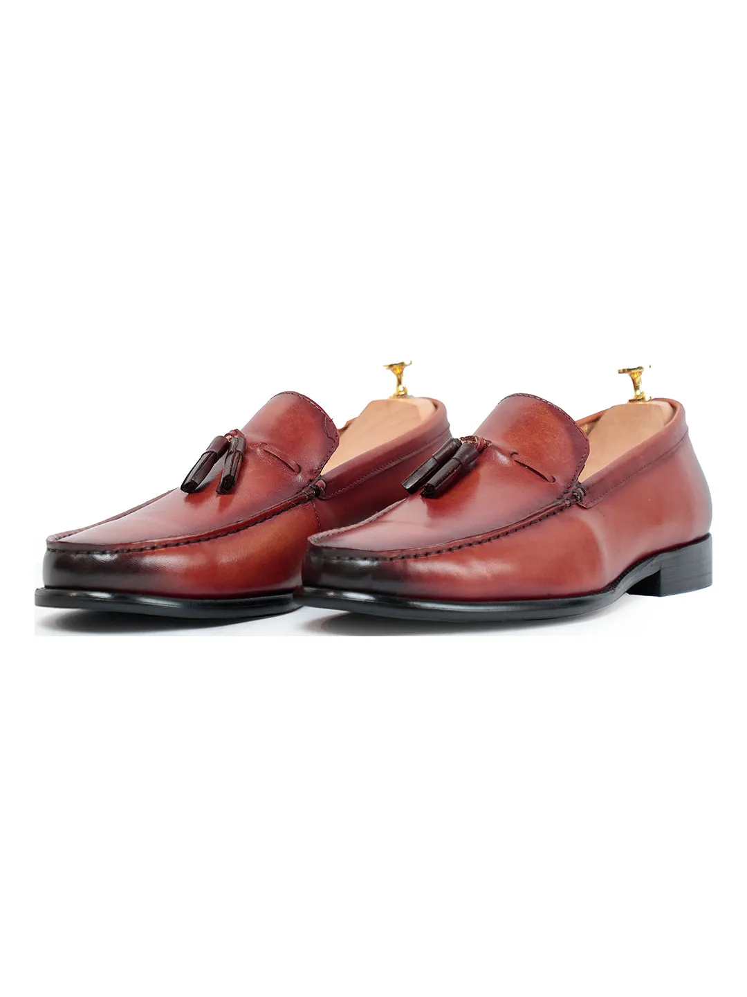 Stalwart Brown Tassel Slip On