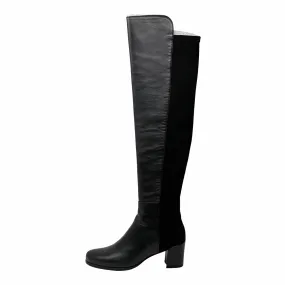 Stuart Weitzman Black Nappa 5050 Boots 7.5