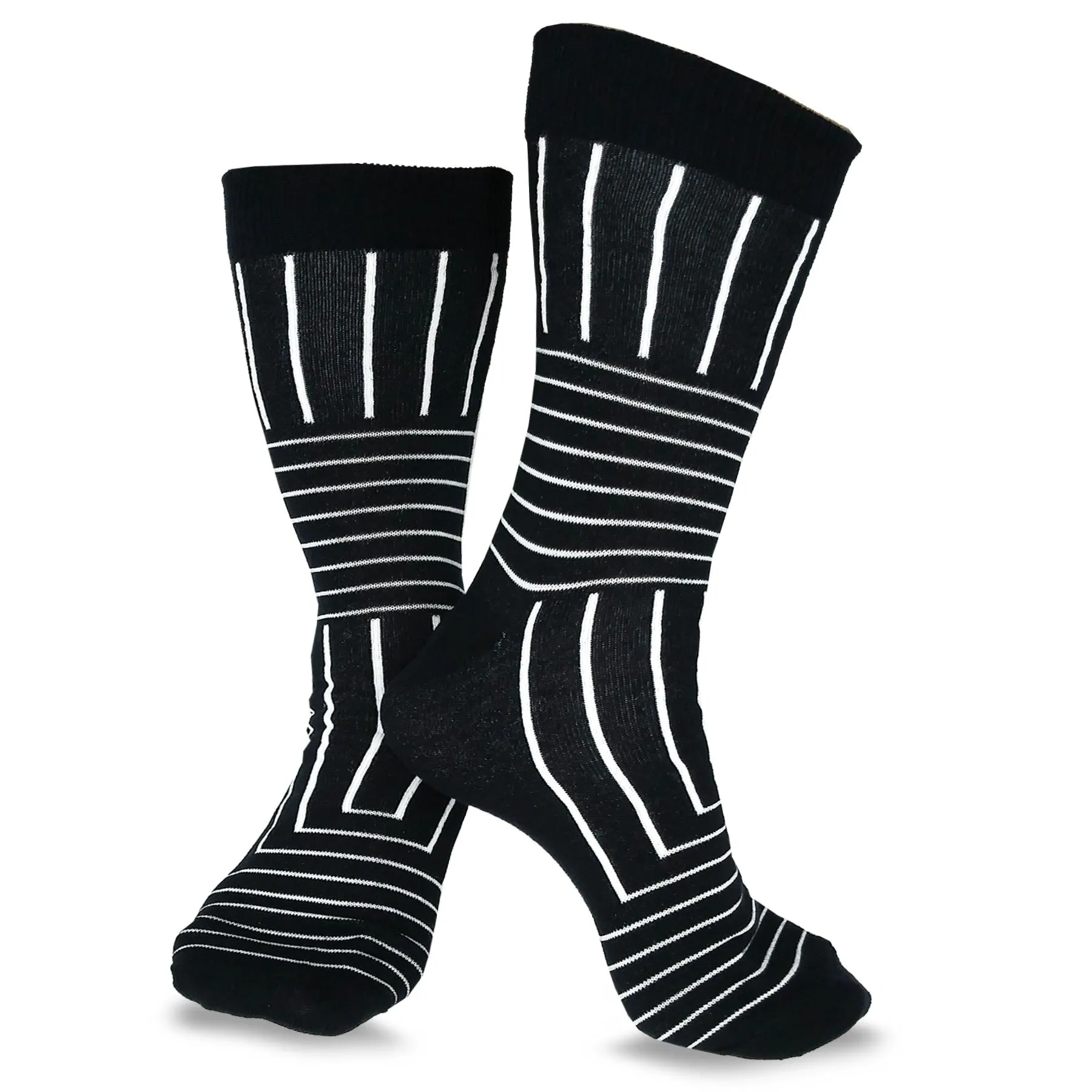 TeeHee Adults Casual Cotton Crew Line Block 3-Pack (M2033)
