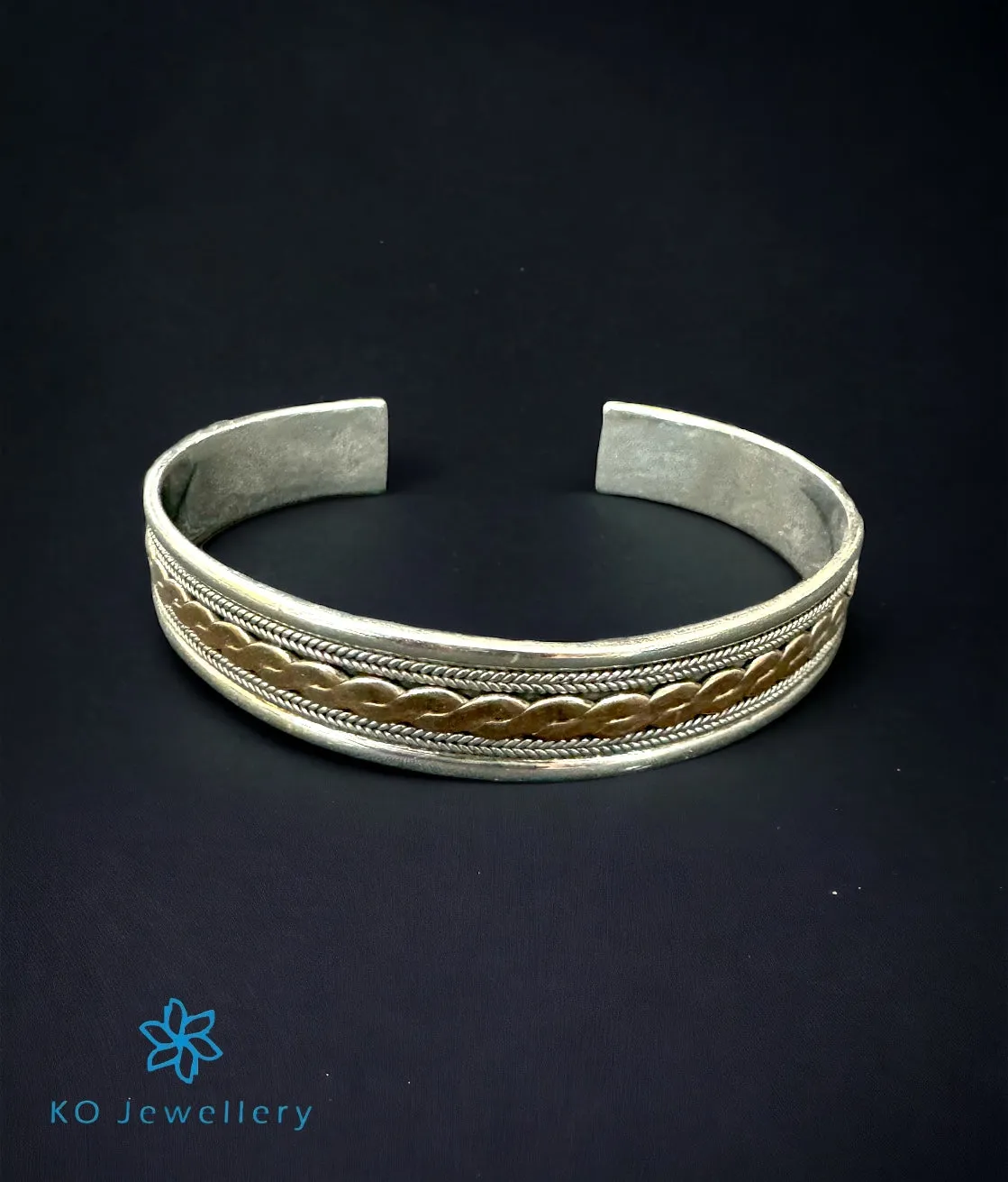 The Braid Silver Open Bracelet