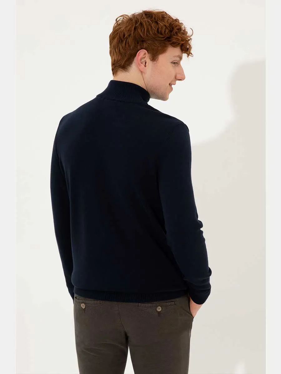 USPA Men Jumper High Neck Navy VR033 USPJR313 USPA