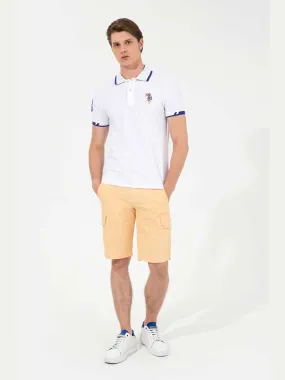 USPA Polo Shirt Men White VR013 USPOM139 MC Big Pony #3 US Polo Assn.