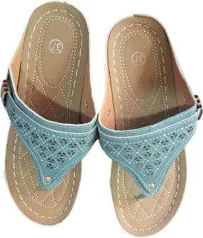 Wedge Sandals for Women Flip Flops Hollow Floral Beach Slip on Clip Toe Sandal Dressy Summer Wedges Shoes Thong Slides