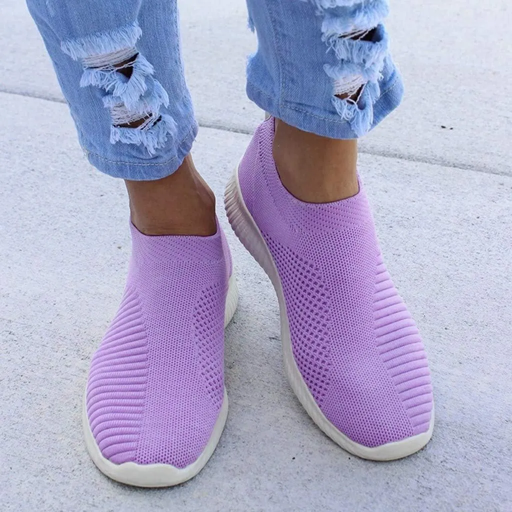 Women's Fashion Sport Breathable Mesh Platform Sneakers Pull On Sneakers Womens Womens Shoes Casual Fall Slip On Wide Width Women Sneakers Size 9.5 Wide Zapatos OrtopéDicos para Mujer De Vestir