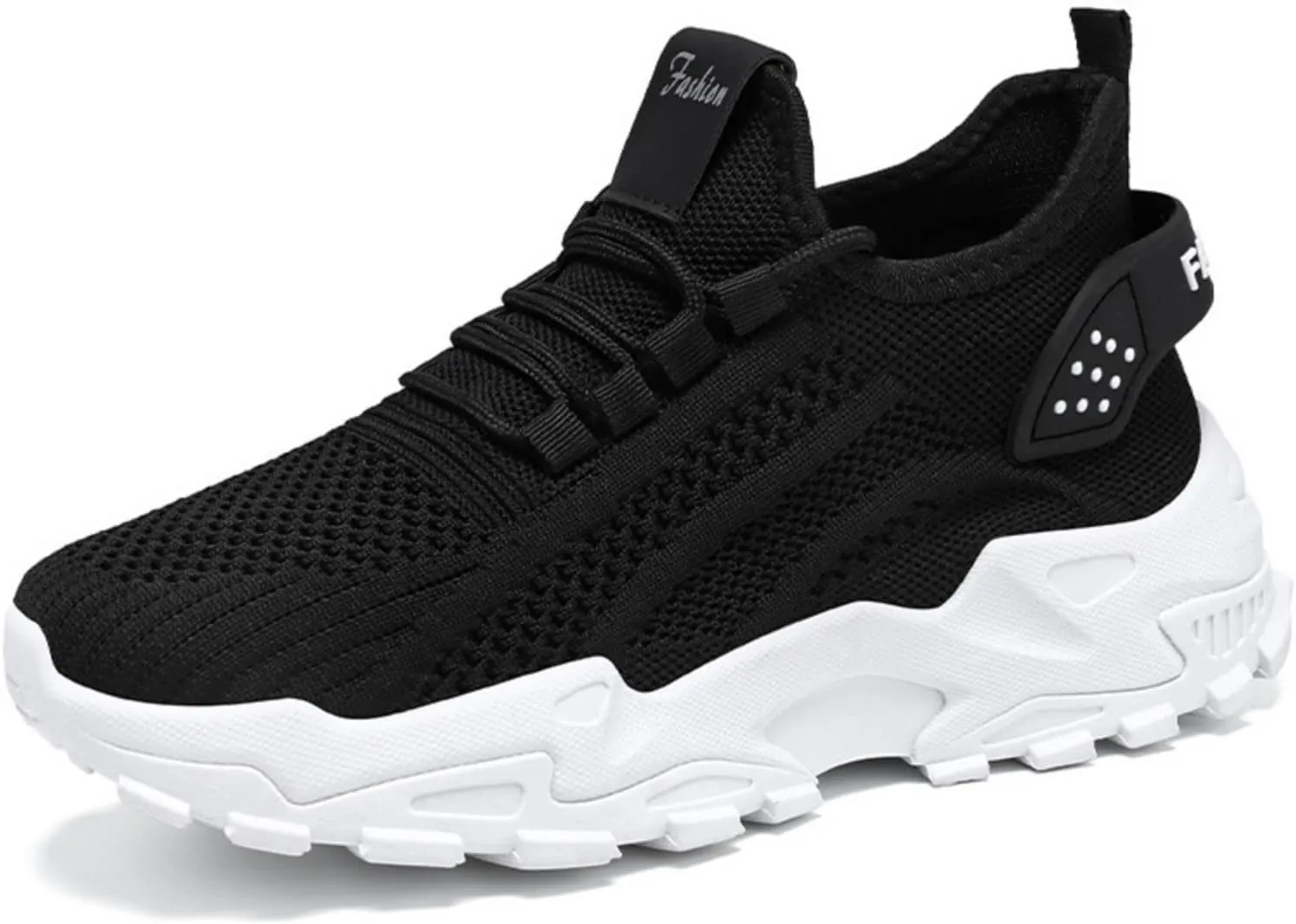 Women's Men's Athletic Sneakers Fashion Mesh Breathable Shoes,Thick Bottom Non-Slip Sports Sneakers,Lightweight Adjustable Soft Sole Comfort Footwear Outdoor Walking Gym Work Shoes